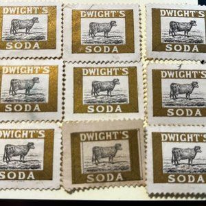 9 Super Rare! 1880’s Dwight's Soda Stamp Lot Only 1 On eBay Now Or Last 90 Days!